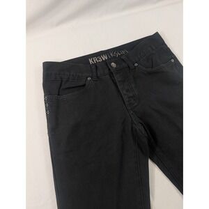 Krew Jeans Mens 30x30 Black KSlims Slim Fit KSLIM Denim 5 Pocket Skate Kr3w